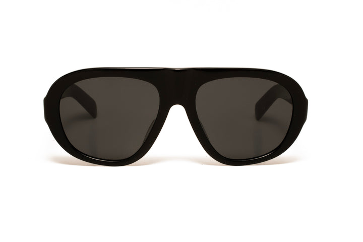 HARBOR black / grey  aviator sunglasses, front view