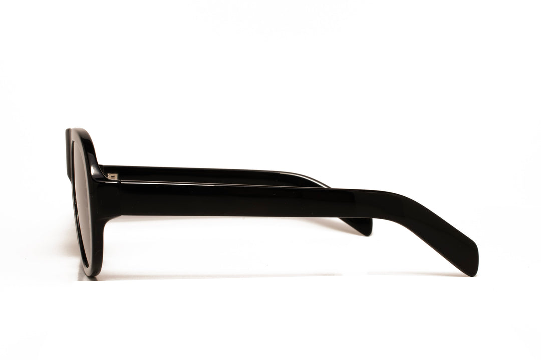 HARBOR black / grey  aviator sunglasses, side view