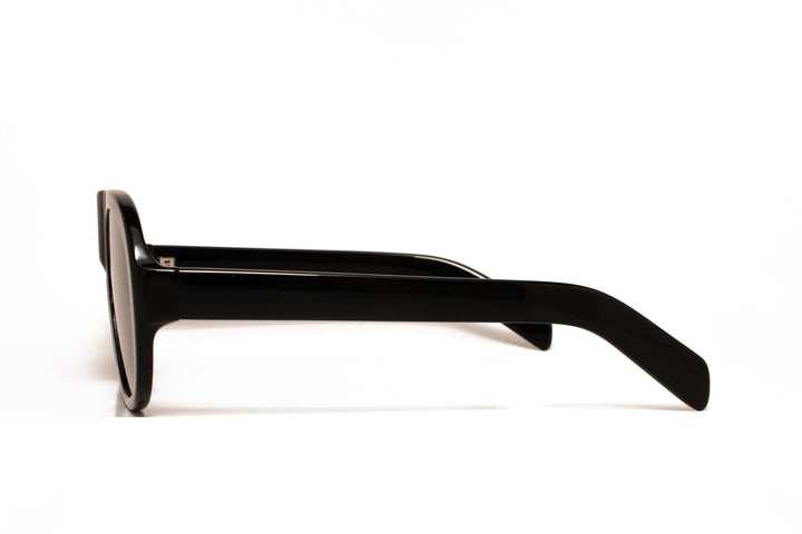 HARBOR black / grey  aviator sunglasses, side view