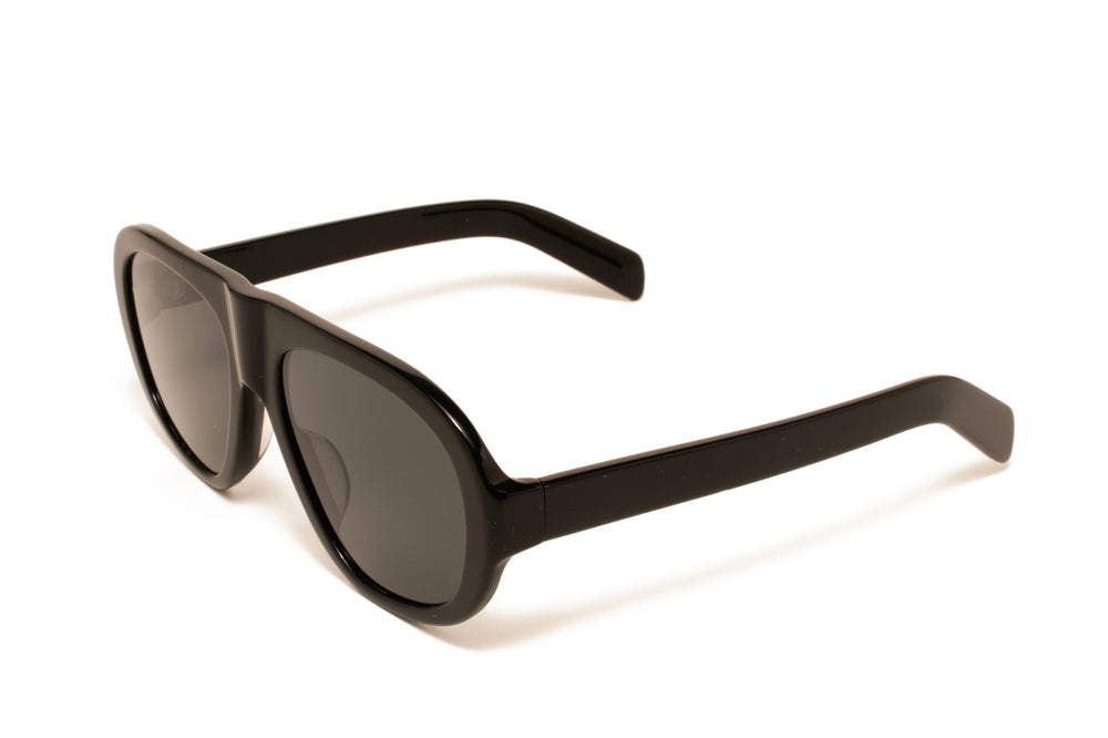 HARBOR black / grey  aviator sunglasses, top view